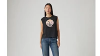 Graphic Boxy Tank Top