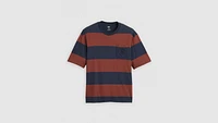 Stepped Hem Half-Sleeve T-Shirt