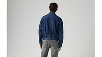 Lightweight Pleated Blouse Trucker Jacket
