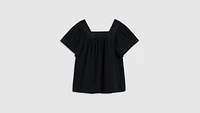 Ambre Cotton Linen Babydoll Blouse