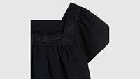 Ambre Cotton Linen Babydoll Blouse