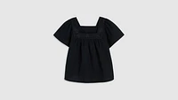 Ambre Cotton Linen Babydoll Blouse