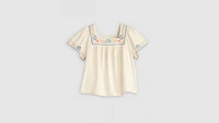 Ambre Cotton Linen Babydoll Tank Top