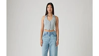 Bria Denim Halter Top