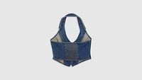 Bria Denim Halter Top