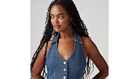 Bria Denim Halter Top