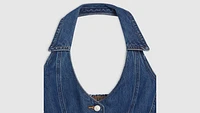 Bria Denim Halter Top