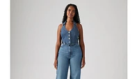 Bria Denim Halter Top