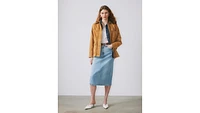 High Rise Slit Skirt