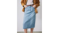 High Rise Slit Skirt