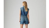 Shrunken '90s Linen+ Denim Lightweight Vest