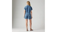 Short Sleeve Surplus Romper