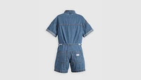 Short Sleeve Surplus Romper