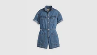 Short Sleeve Surplus Romper