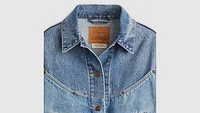 Shrunken '90s Western Trucker Jacket