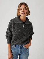 1/4 Zip Cable Sweater