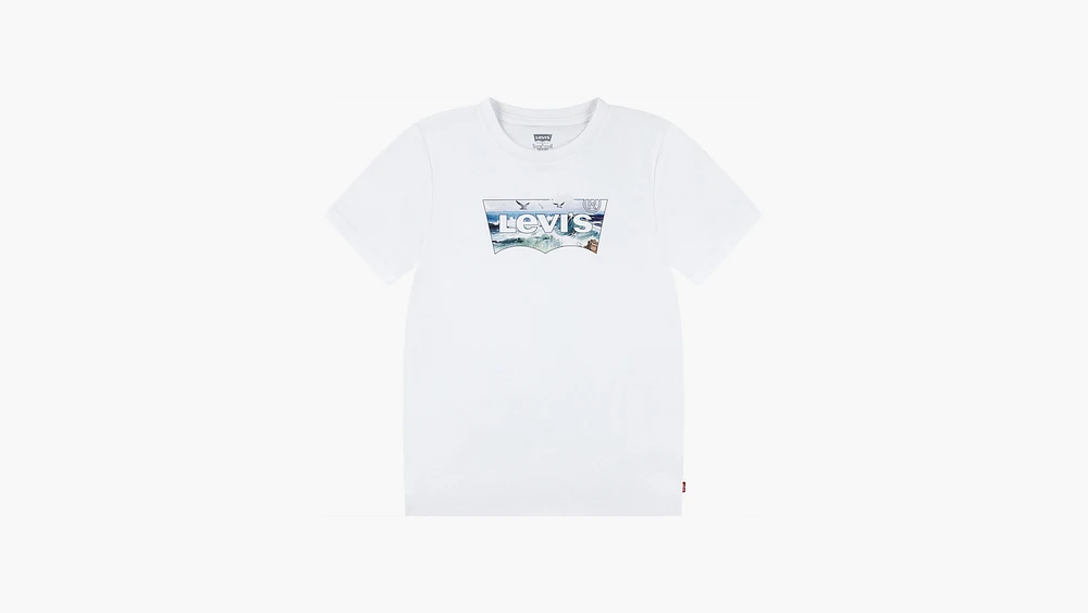 Crashing Waves Batwing Tee Big Boys S-XL