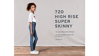 720 High Rise Super Skinny Big Girls Jeans 7-16