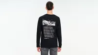T-shirt à manches longues et motif coupe décontractée