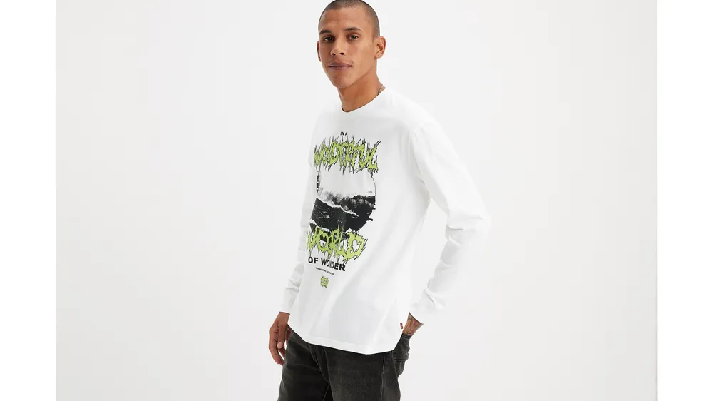 Relaxed Fit Long Sleeve Graphic T-Shirt