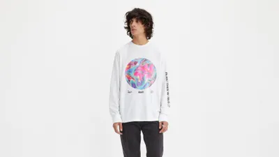 Relaxed Fit Long Sleeve Graphic T-Shirt
