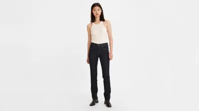 Jean droit taille haute 724