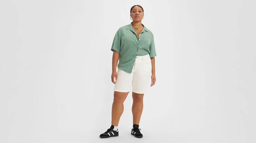 Classic Bermuda Women's Shorts (Plus Size