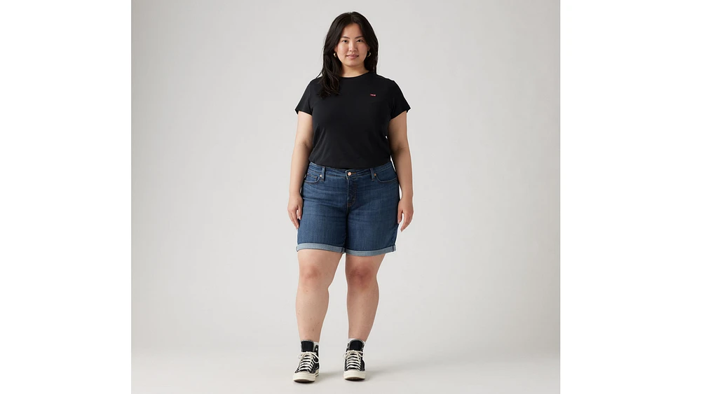 Mid Length Women's Shorts (Plus Size)