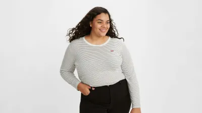 Long Sleeve Baby Tee (Plus)