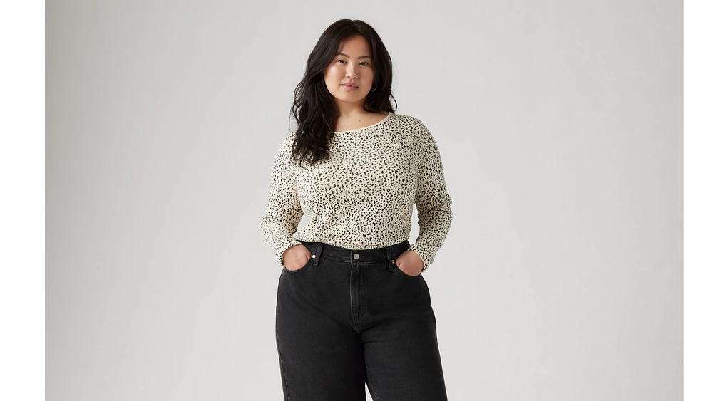 Honey Long Sleeve Shirt (Plus Size)