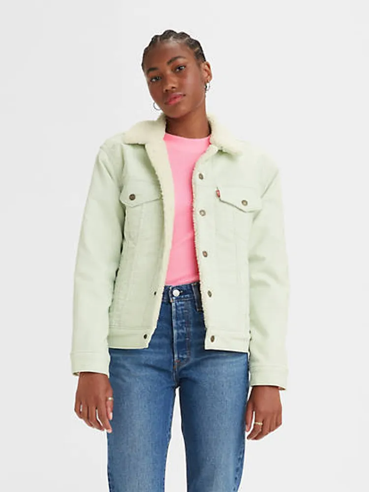 Ex-Boyfriend Corduroy Sherpa Trucker Jacket