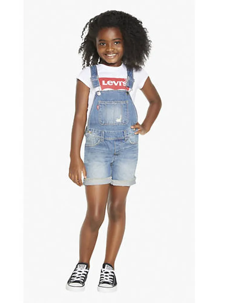 Denim Shortalls Little Girls 4-6X