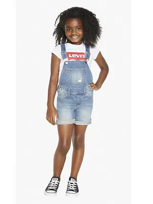 Denim Shortalls Little Girls 4-6X