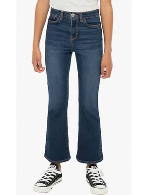 High Rise Cropped Flare Big Girls Jeans 7-16