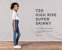 720 High Rise Super Skinny Little Girl Jeans 4-6X