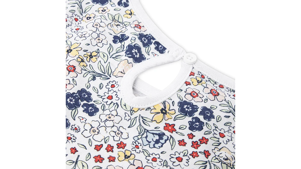 Rolled Cuff Shortall & Tee Little Girls 4-6X