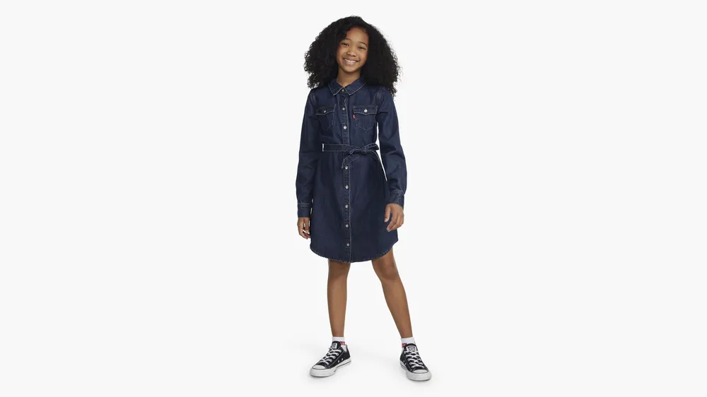 Western Shirt Dress Big Girls 7-16