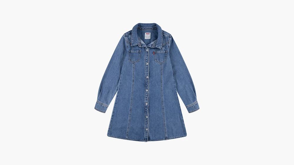 Western Denim Shirt Dress Big Girls 7-16