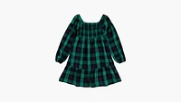 Smocked Top Plaid Dress Big Girls 7-16