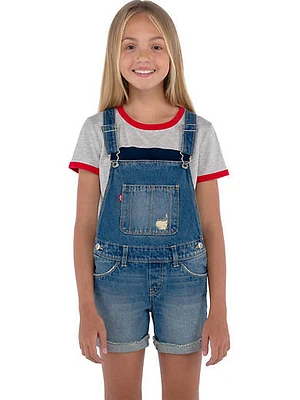 Denim Shortalls Big Girls 7-16