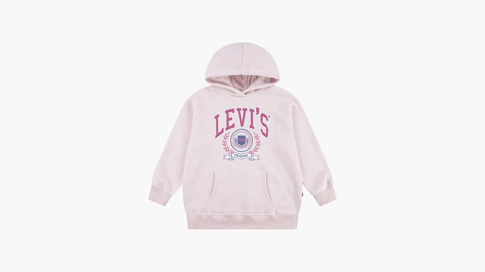 Oversized Pullover Hoodie Little Girls 4-6X