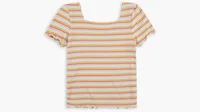 Ribbed Baby T-Shirt Big Girls S-XL