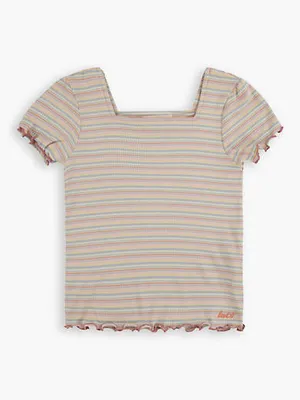 Ribbed Baby T-Shirt Big Girls S-XL