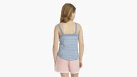 Striped Ribbed Tank Top Big Girls S-XL