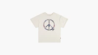 Oversized Peace Sign Tee Big Girls 7-16