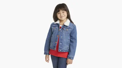 Sherpa Trucker Jacket Little Girls 4-6x