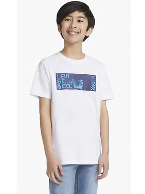 Levi's® Haze Effect Logo T-Shirt Big Boys 8-20