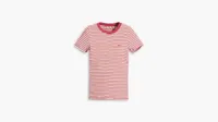 Striped Short Sleeve Rib Baby T-Shirt