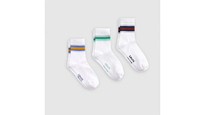 Varsity Stripe Short Cut Socks (3-Pack)