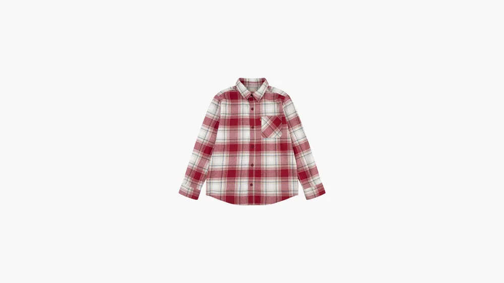 Long Sleeve Flannel Shirt Big Boys S-XL